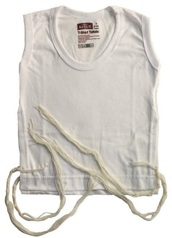 T-Shirt Tzizit  Perf - 100% Cotton Knit Undershirt Tzitzis