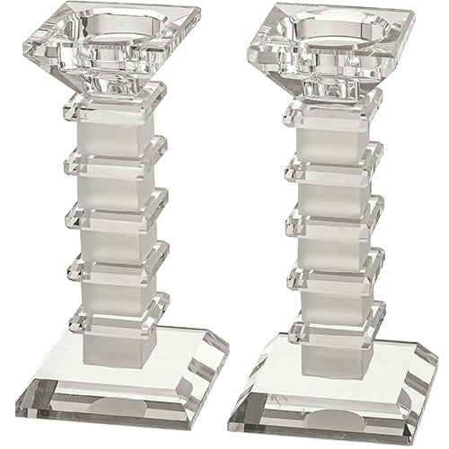 Elegant Crystal Candlesticks