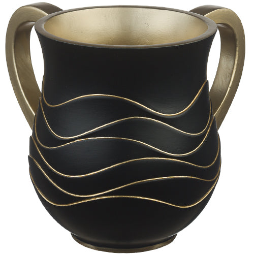 Polyresin Washing Cup Black and Gold