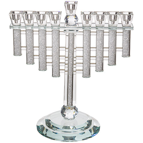 Elegant Crystal Menorah