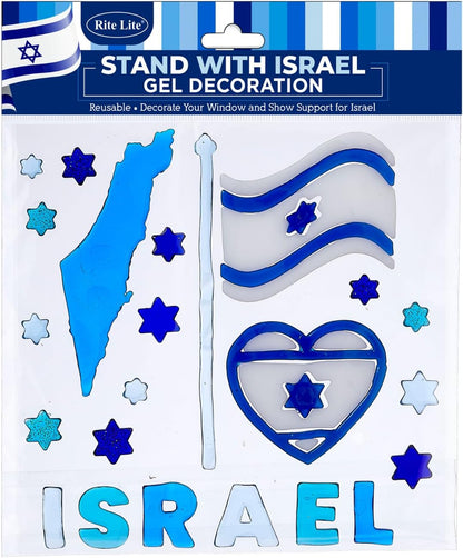 "Stand with Israel" Gel Decoration