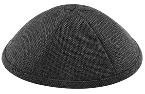 Burlap Kippah Black