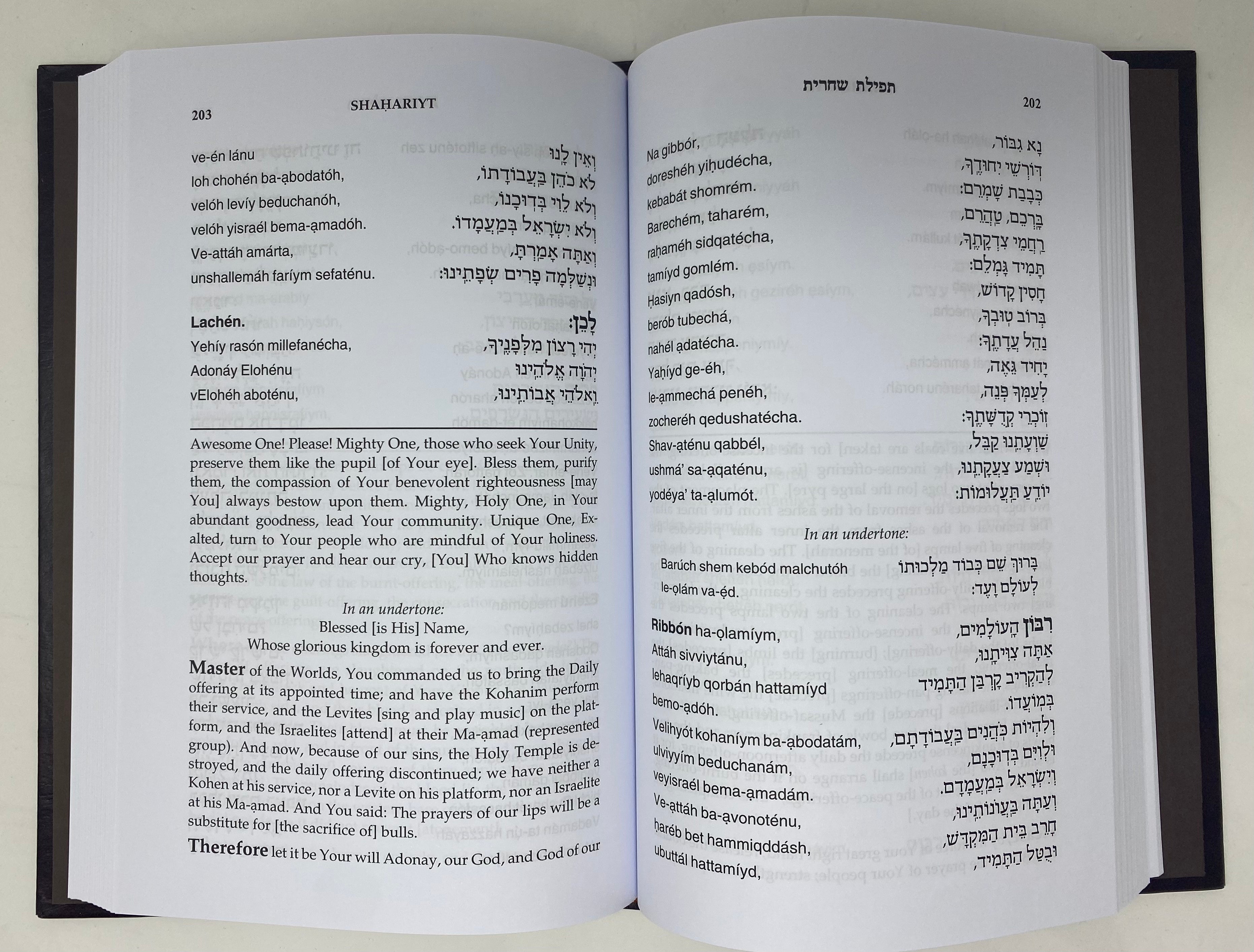 Sephardic Machzor Linear Transliteration Hebrew and English Translation - Machzor Lev Eliezer - 6 Vol Set