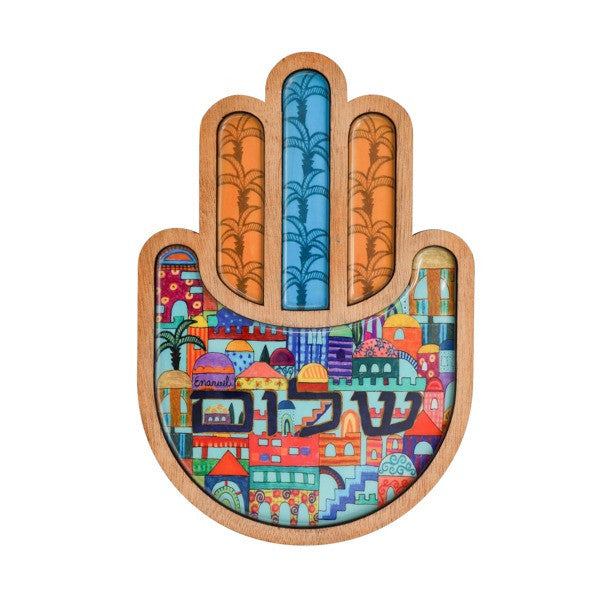 Large Wood Hamsa