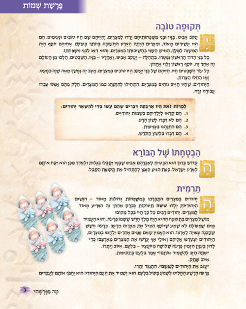 Mah BaParashah - Hebrew Edition Weekly Parashah – Sefer Shemos - Jaffa Family Edition