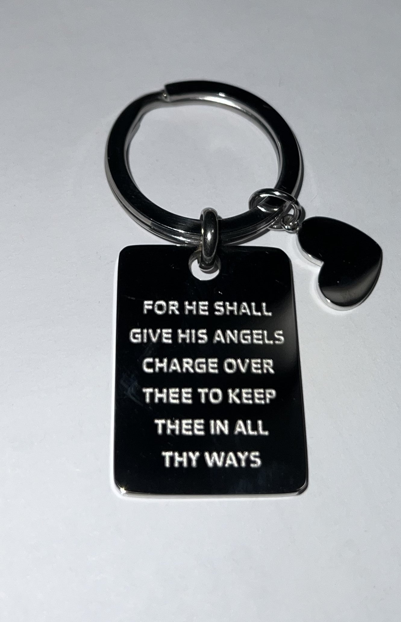 Bring Them Home Keychain Blessing - silver