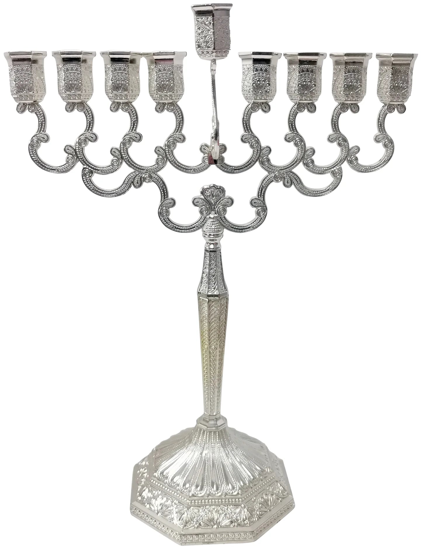 Silver Plated Chanukah Menorah