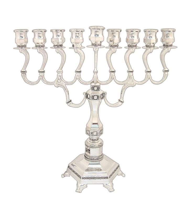 Nickel Menorah Diamond