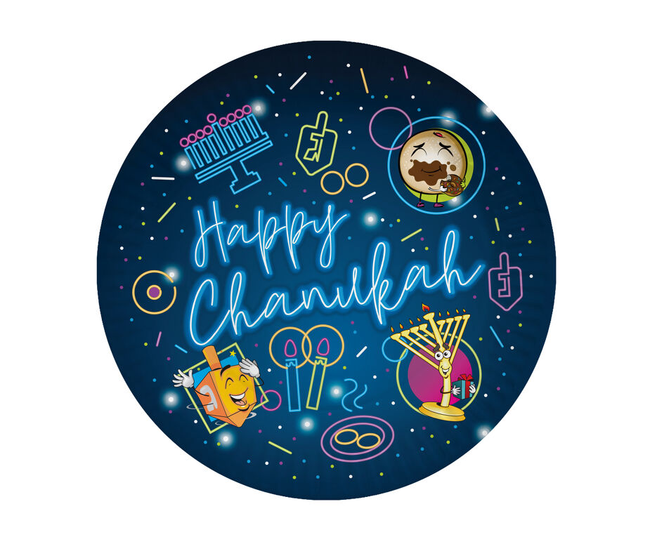 Chanukah Dinner Plate