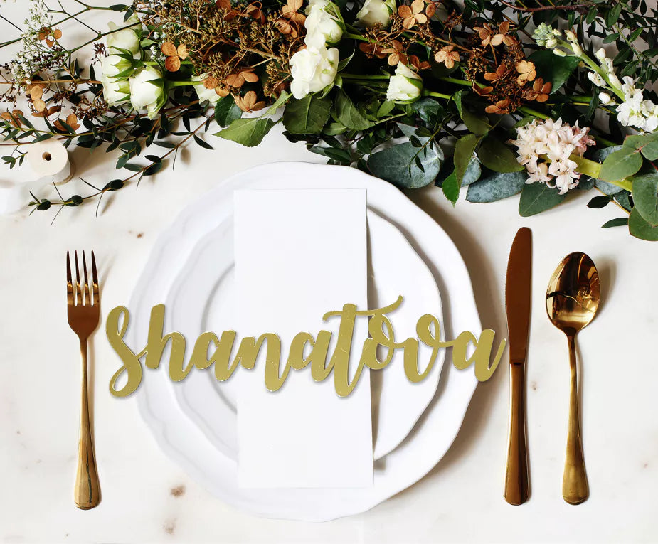 Rosh Hashanah Place Setting Words