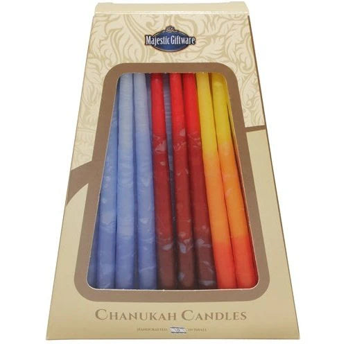 Safed Chanukah Candles - 45 Pack