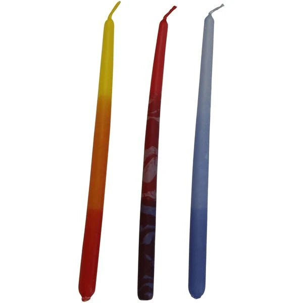 Safed Chanukah Candles - 45 Pack