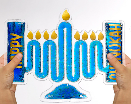 Flowy Fun Menorah