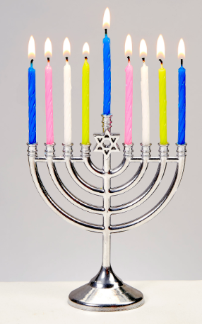 Mini Menorah Set - Menorah and Birthday Candles