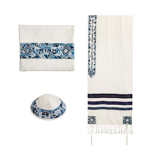 Star of David Tallit Blue