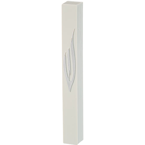 White Plastic Mezuzah