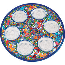 Laser Cut Hand Painting - Birds Seder Plate