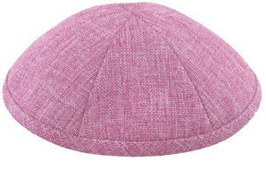 Burlap Kippah Pink