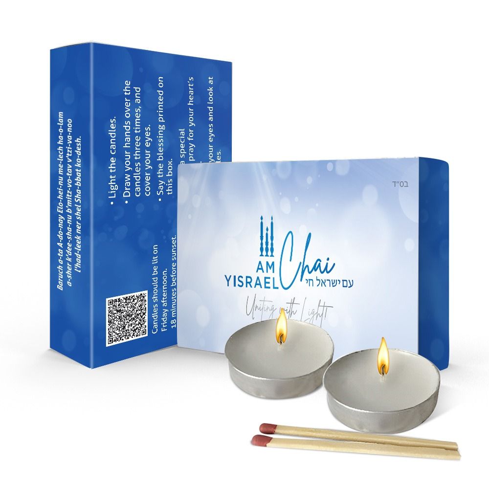 Candle Lighting Kit with 2 tealights  and matches