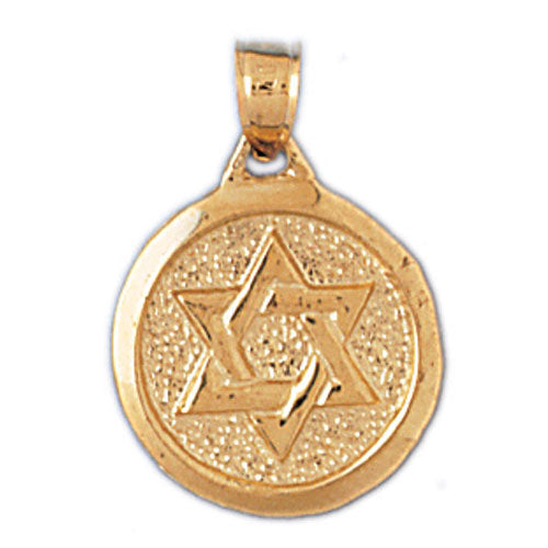 14K GOLD JEWISH CHARM - STAR OF DAVID Jewelry - Mitzvahland.com All your Judaica Needs!