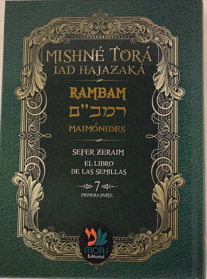 Coleccion Mishne Tora Español - Rambam - 10 volumenes. Maimonides. Bilingue