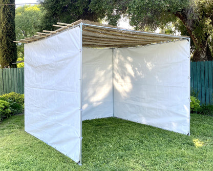 Sukkah Kits 10 x 10 Adjustable Size Sukkah - White Walls