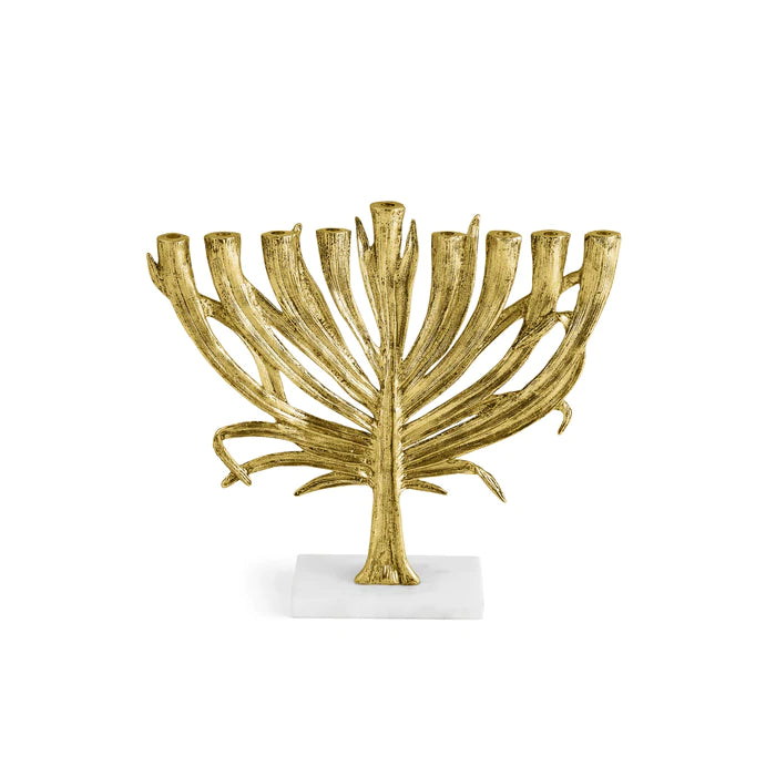 Palm Menorah Gold Small - Michael Aram