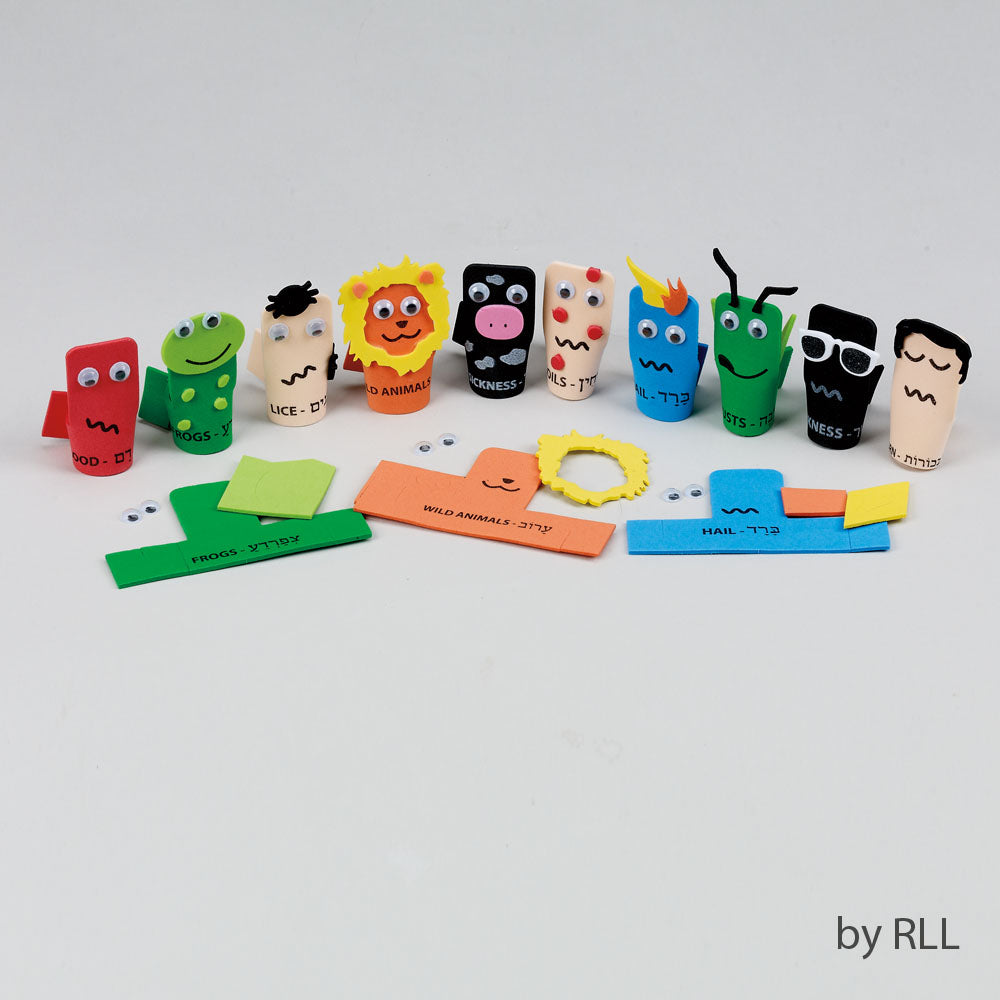 Ten Plagues Foam Finger Puppet Kit