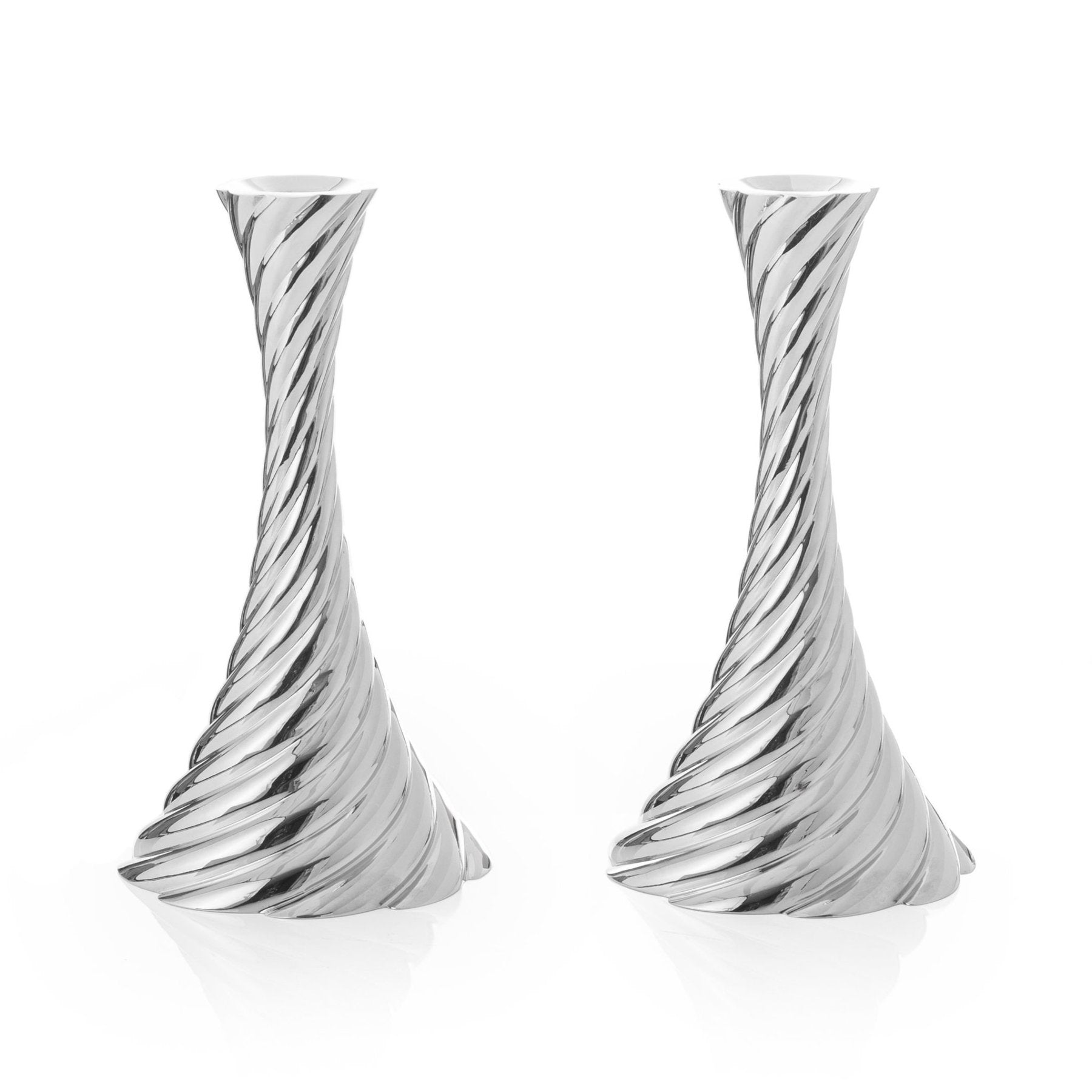 Twist Candleholders - Silver