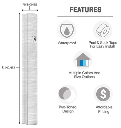 White Stripes Mezuzah