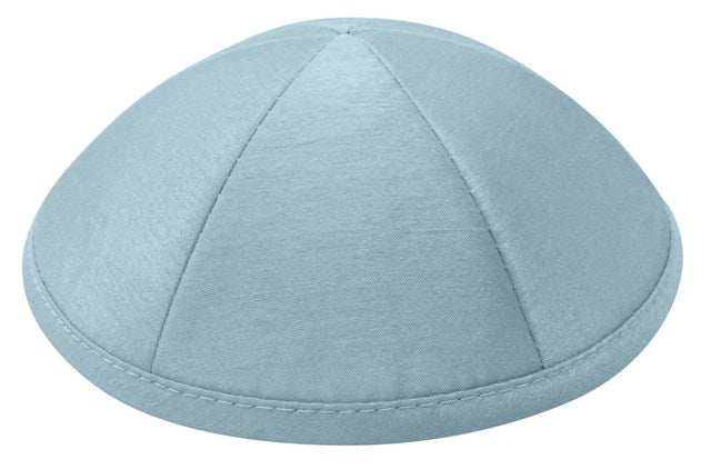 Light Blue Raw Silk Kippah