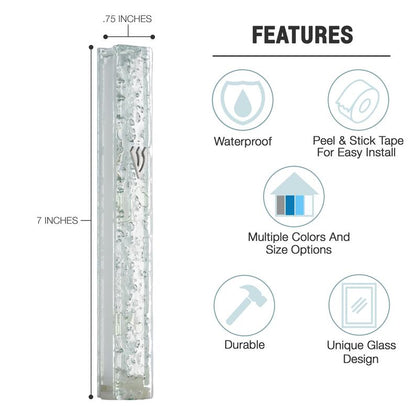 Hammer Glass Mezuzah