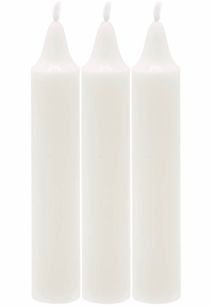 Shabbat Candles - 72 ct  White Shabbos Candles - 3 Hours